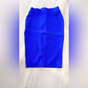 Eva Longoria Pencil Skirt XS Petite Blue